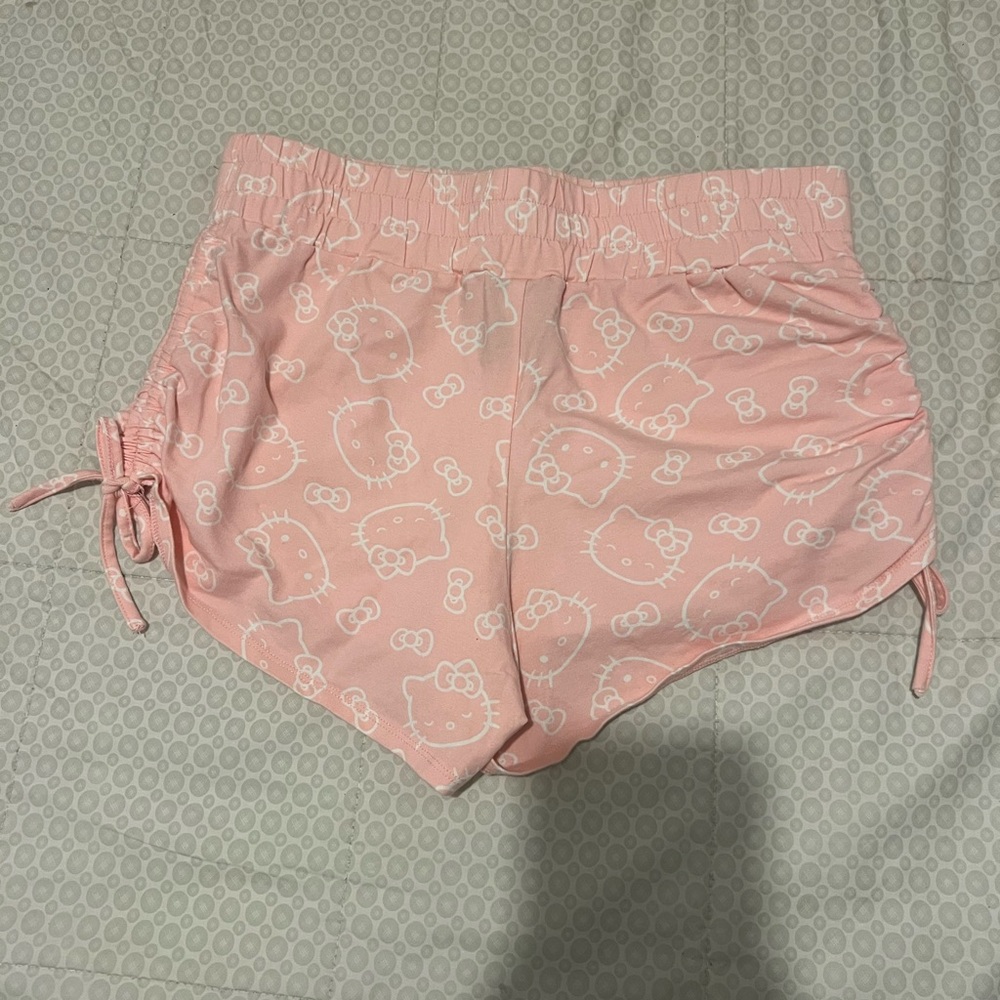 Hello Kitty Pink Drawstring Lounge Shorts - Picture 2 of 2